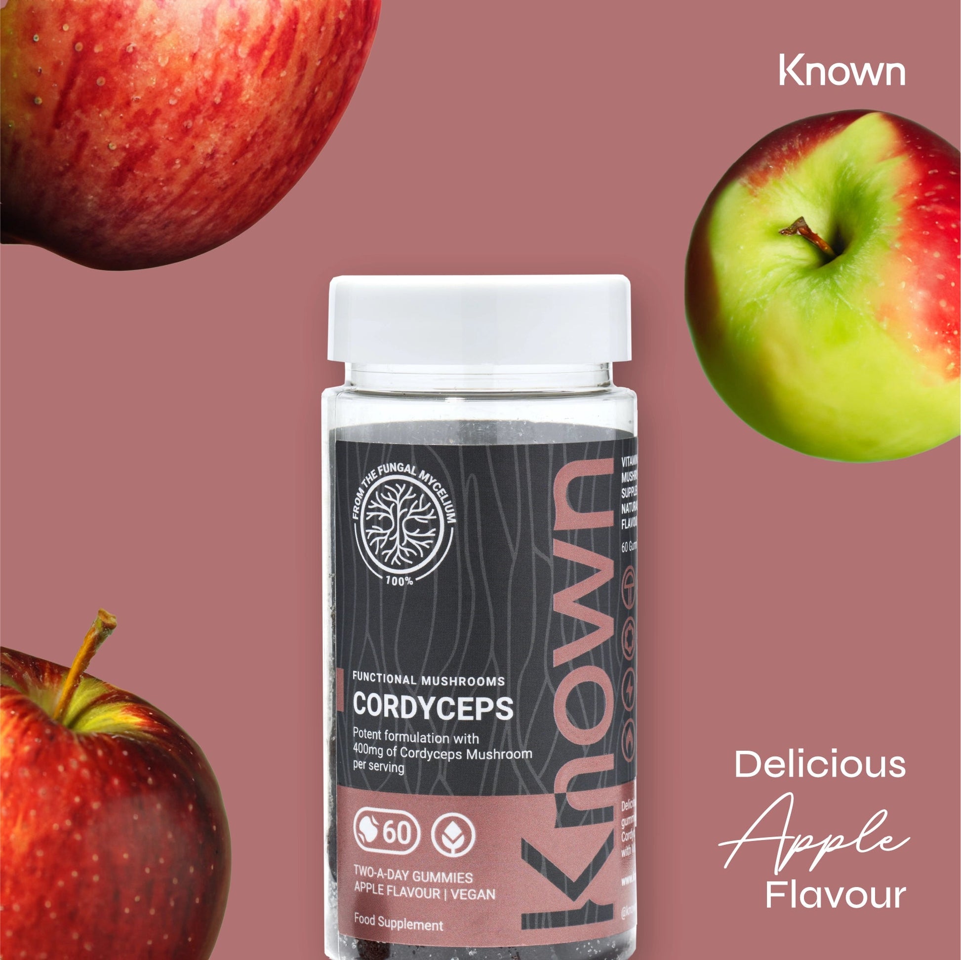 Known Nutrition Known Nutrition Cordyceps Mushroom Vegan Gummies