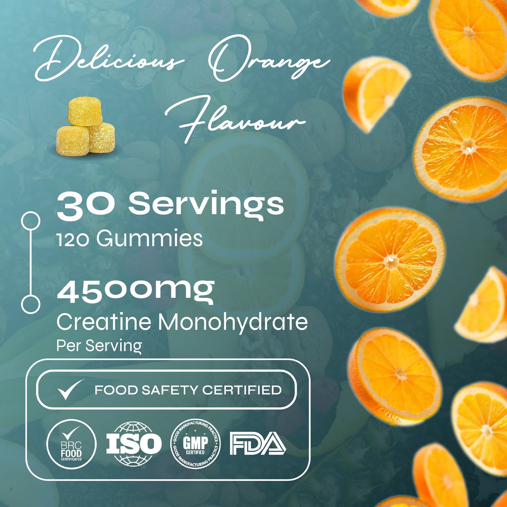 Known Nutrition Known Nutrition Creatine Gummies Pouch | 120 Gummies | Orange
