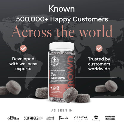 Known Nutrition Known Nutrition High Strength Multi Mushrooms Gummies | 60 Gummies