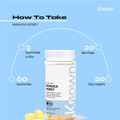 Known Nutrition Known Nutrition Manuka Honey Gummies