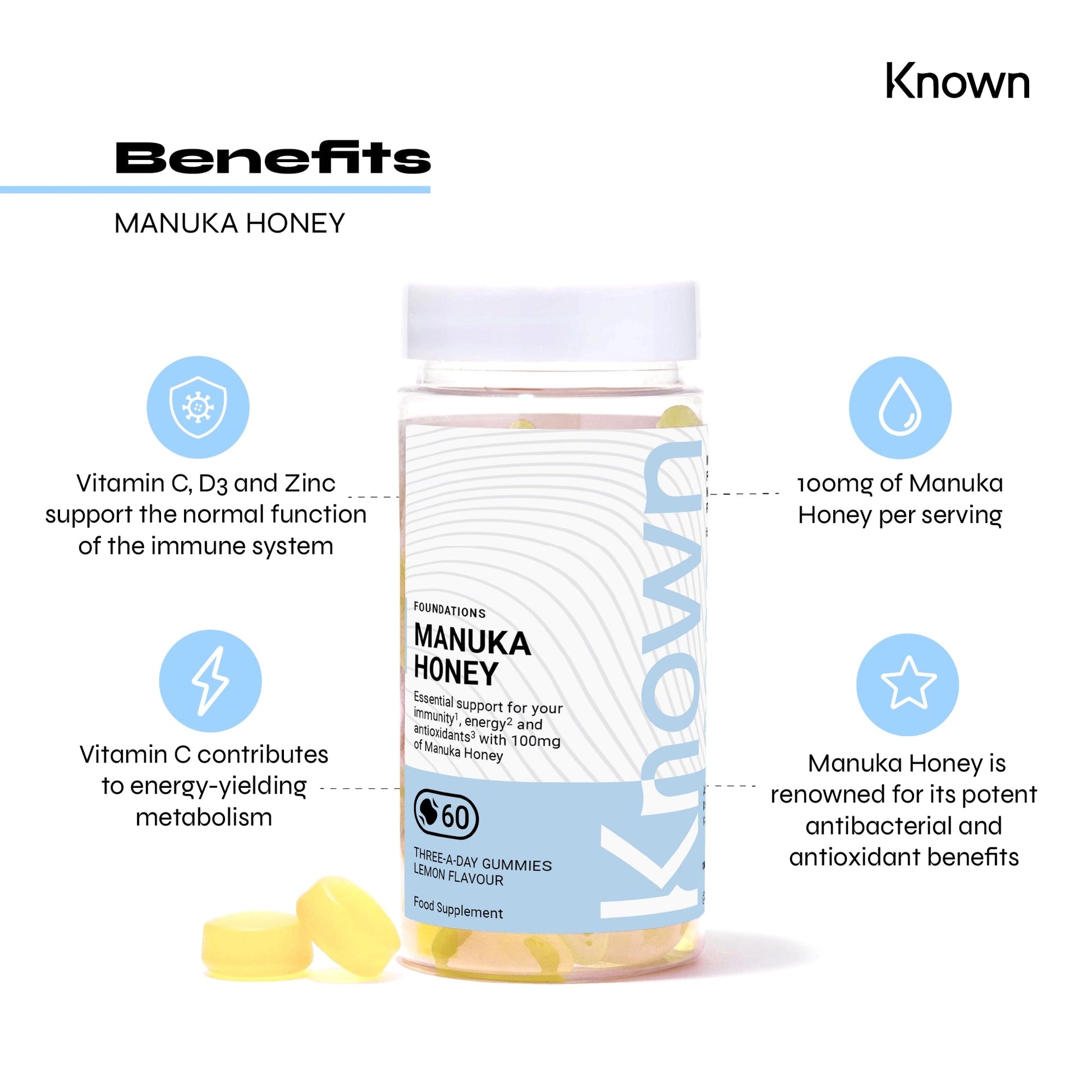 Known Nutrition Known Nutrition Manuka Honey Gummies