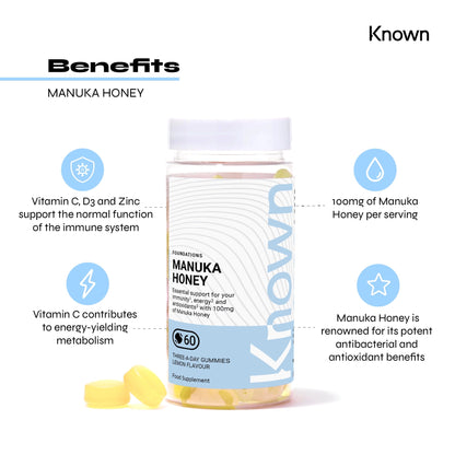 Known Nutrition Known Nutrition Manuka Honey Gummies