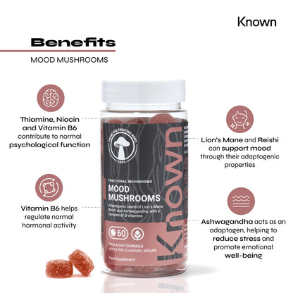 Known Nutrition Known Nutrition Mood Mushrooms Vegan Gummies