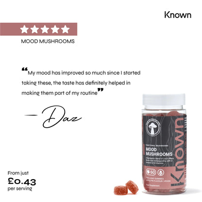 Known Nutrition Known Nutrition Mood Mushrooms Vegan Gummies