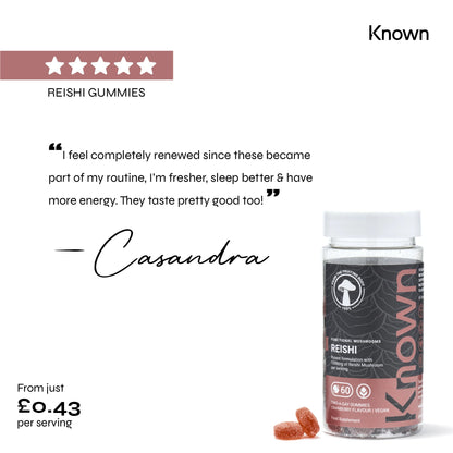 Known Nutrition Known Nutrition Reishi Mushroom Vegan Gummies