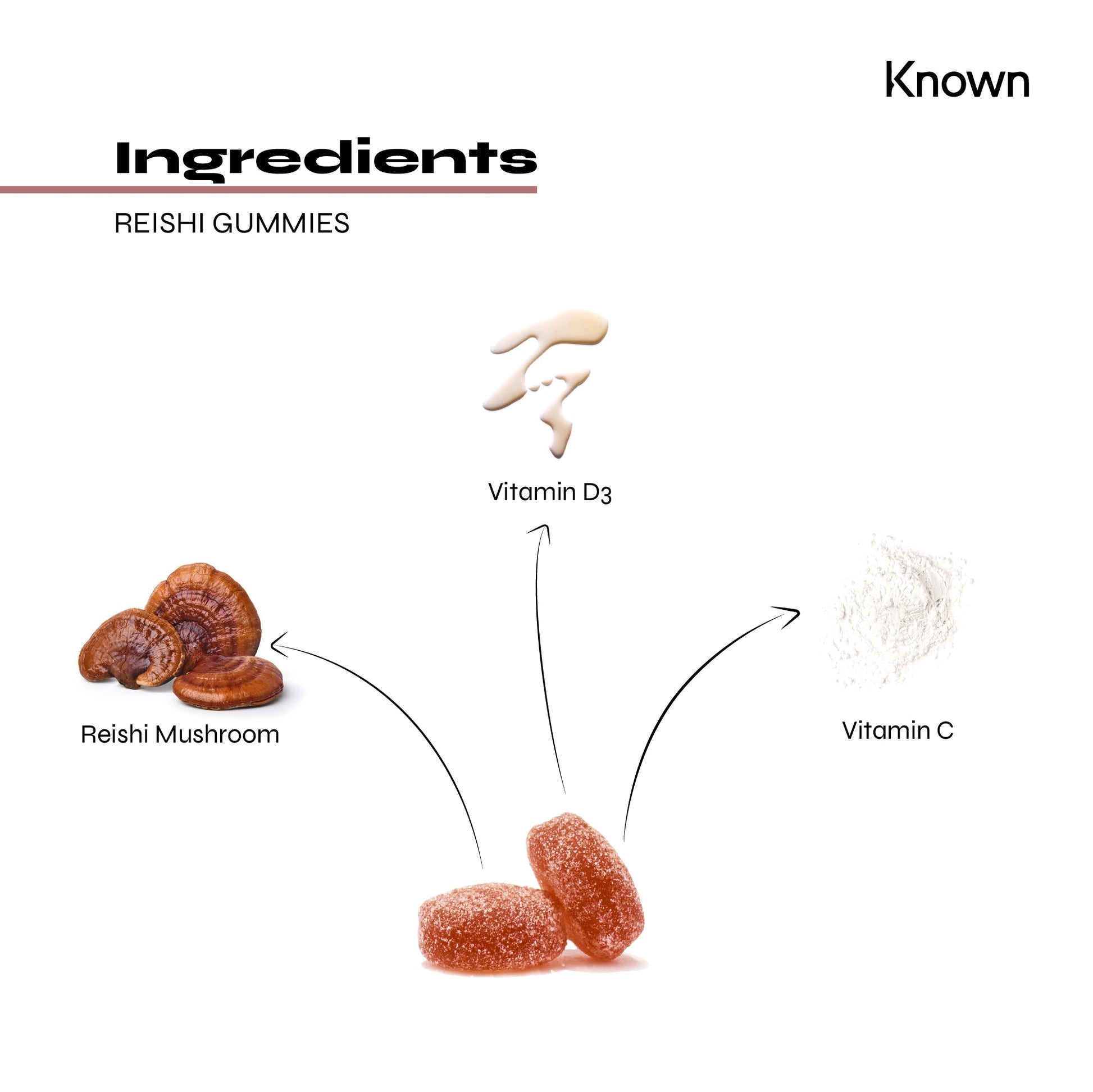 Known Nutrition Known Nutrition Reishi Mushroom Vegan Gummies