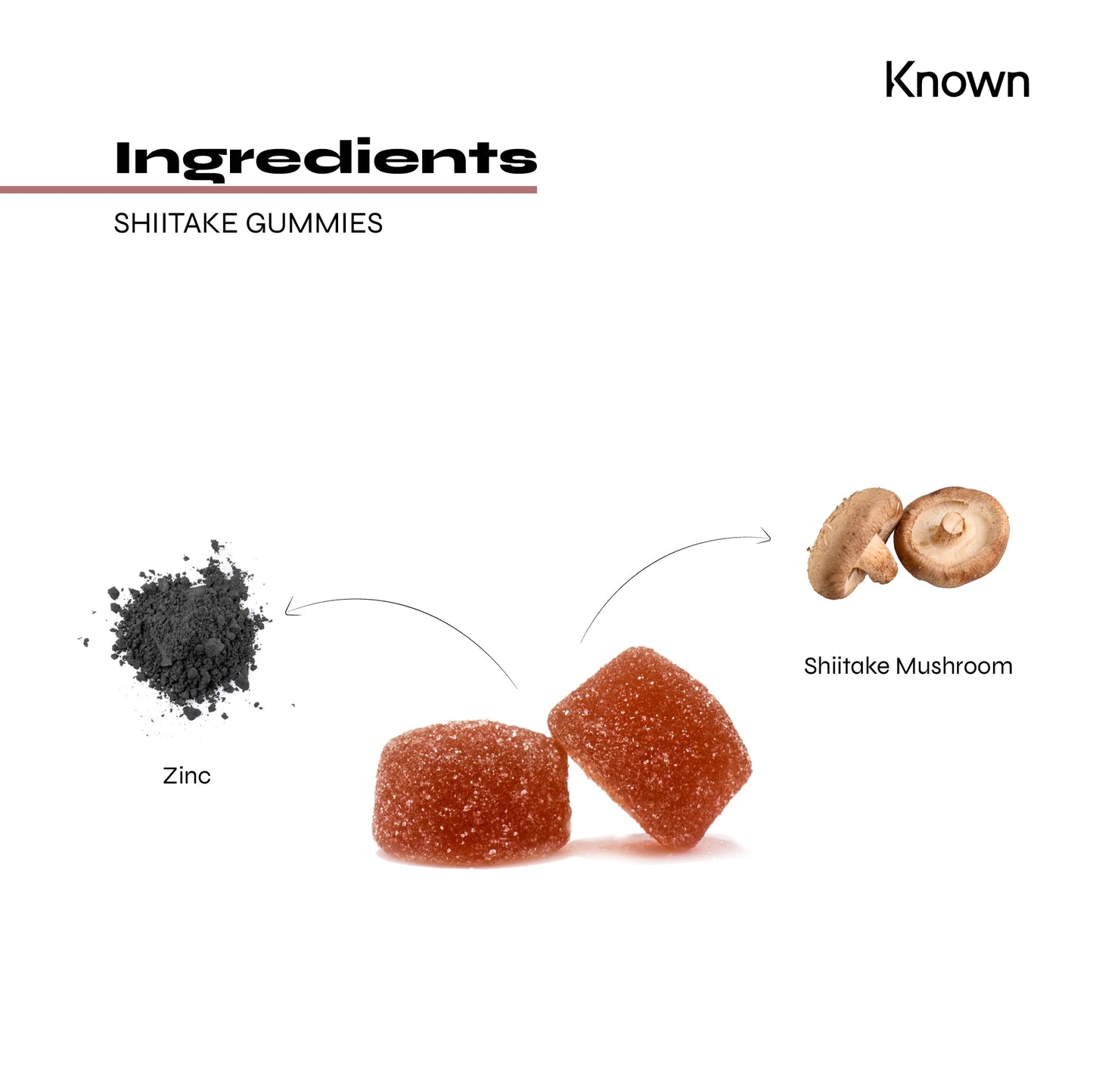 Known Nutrition Known Nutrition Shiitake Mushroom Vegan Gummies