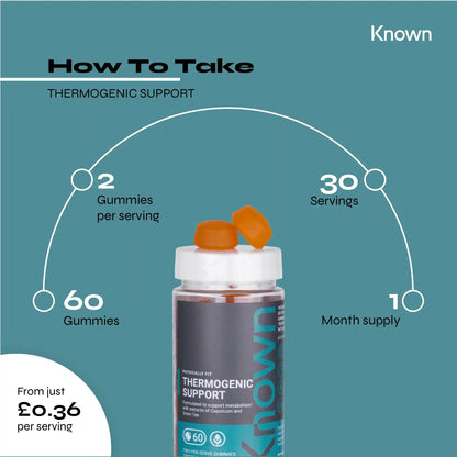 Known Nutrition Known Nutrition Thermogenic Support Gummies | 60 Gummies