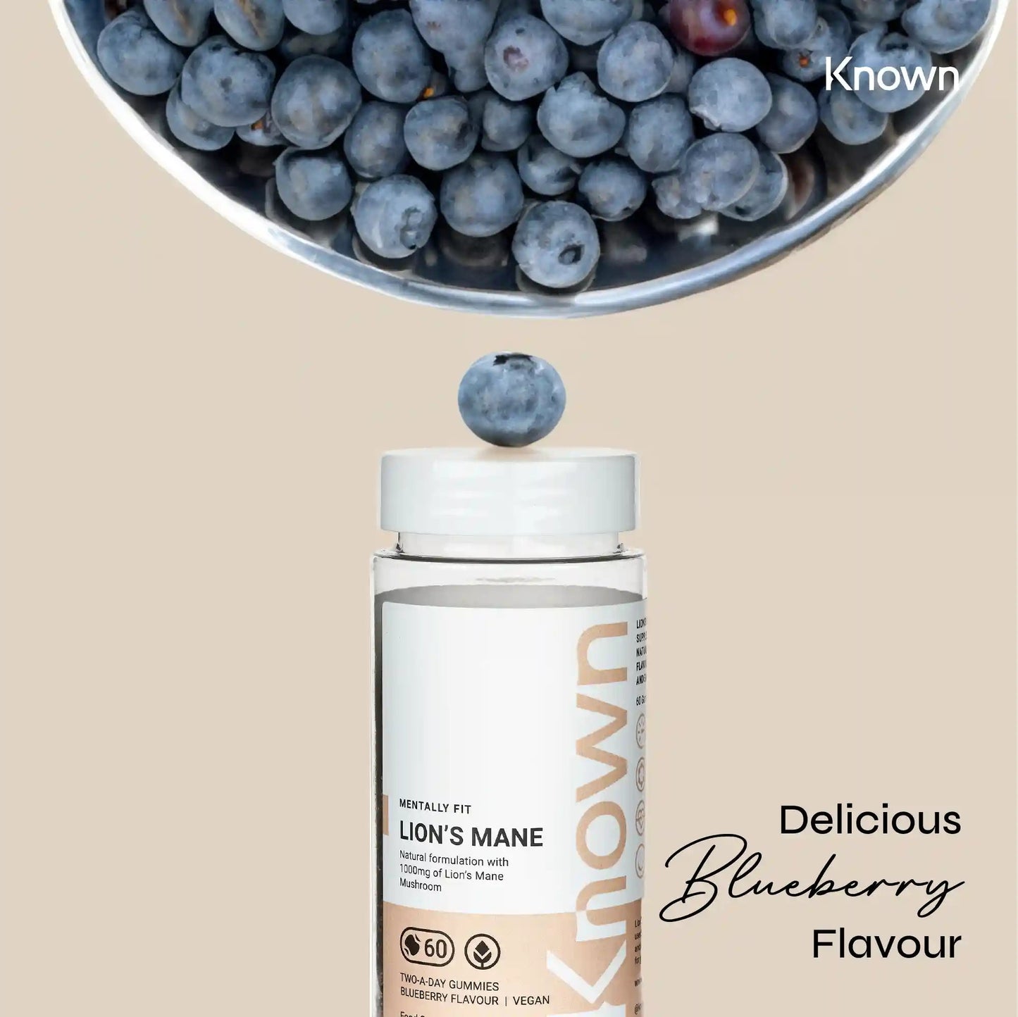 Known Nutrition Mentally Fit Known Nutrition Lion’s Mane Mushroom Gummies | 60 Gummies