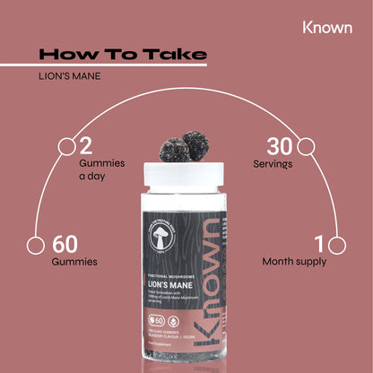 Known Nutrition Mentally Fit Known Nutrition Lion's Mane Plus Vegan Gummies