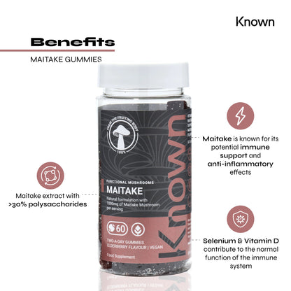 Known Nutrition Maitake Mushroom Vegan Gummies