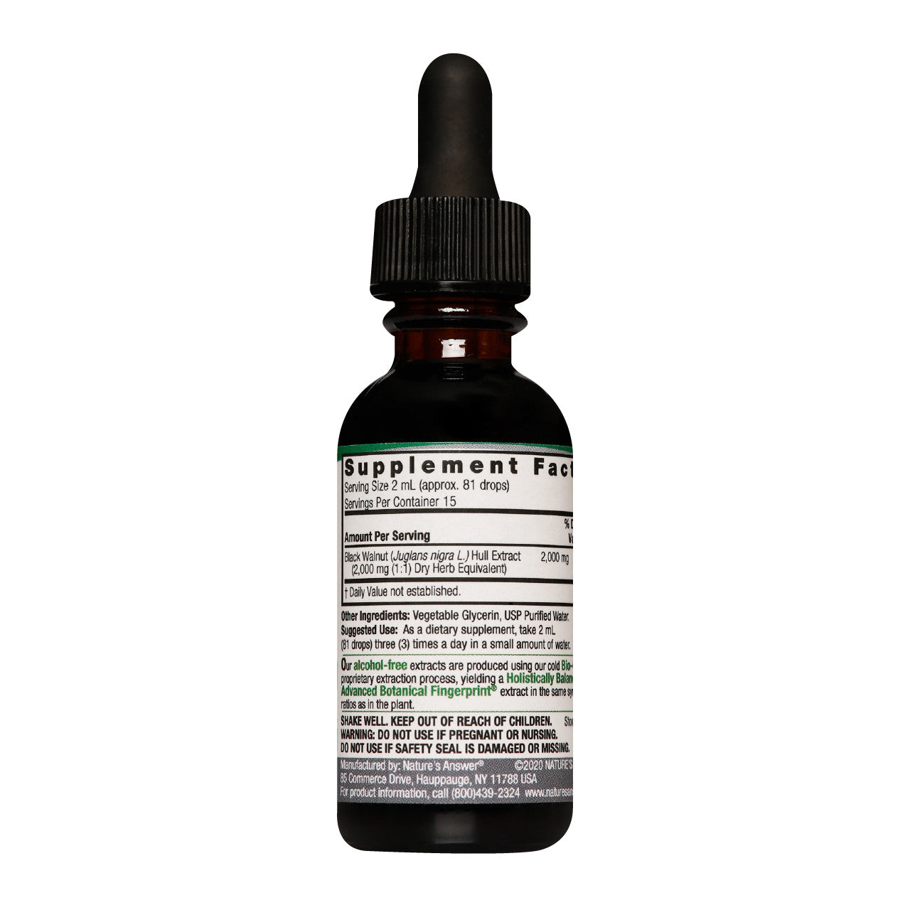 Nature's Answer Liquorice Root Natures Answer A Black Walnut Hulls | 30ml