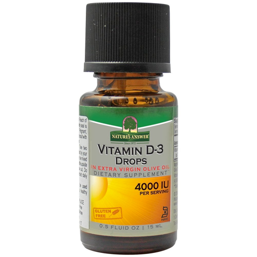 Nature's Answer Vitamin D Natures Answer Liquid Vitamin D3 (4000 IU) | 15ml (240 servings)