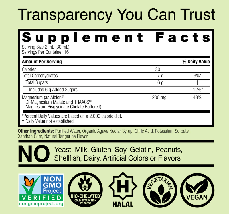 Natures Answer Magnesium Glycinate Natures Answer Liquid Magnesium Malate & Glycinate | 480ml