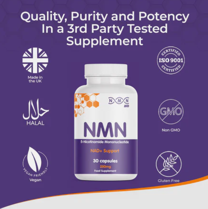 NM Bio NMN Bio NAD+ Support 250mg | 30 Capsules