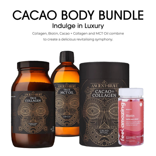 Oceans Alive Cacao Body Bundle | Biotin & Collagen Powder