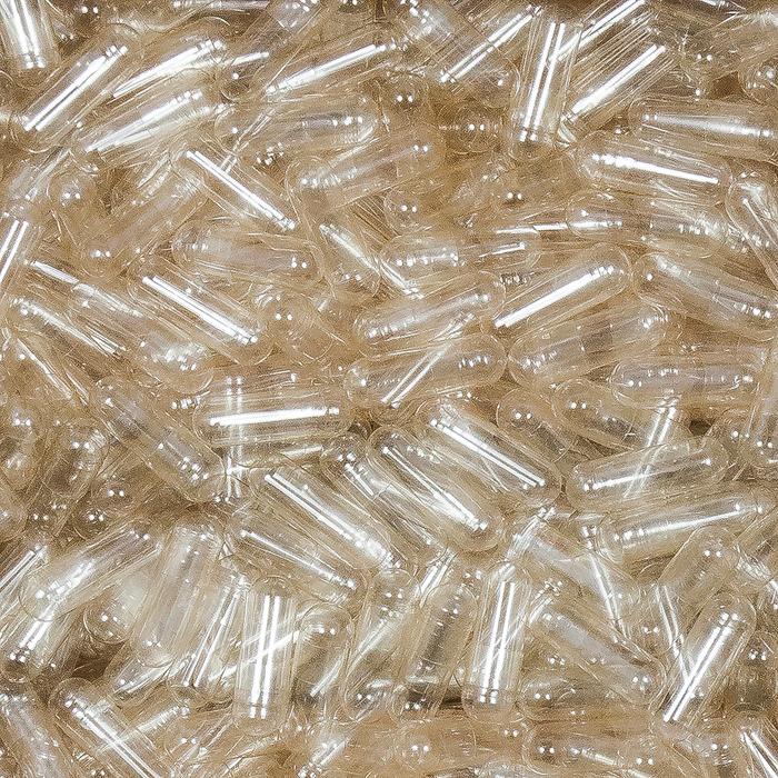 Oceans Alive Clear Empty Gelatine Capsules - Size 00 | Box of 80,000