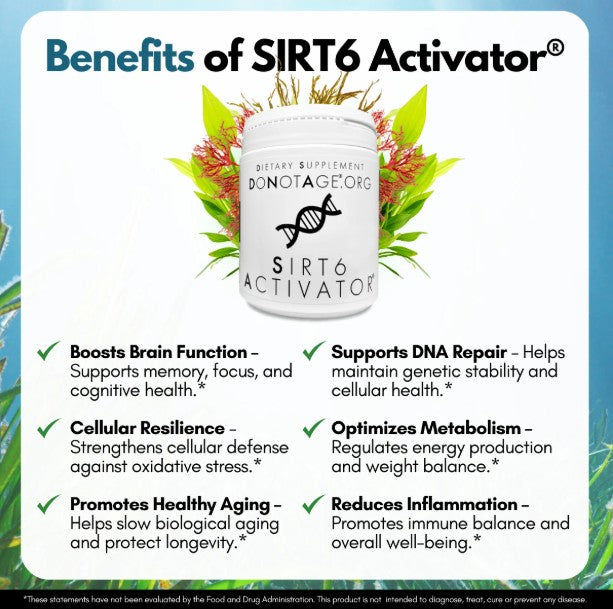 Oceans Alive Do Not Age SIRT6 Activator | 30 Capsules