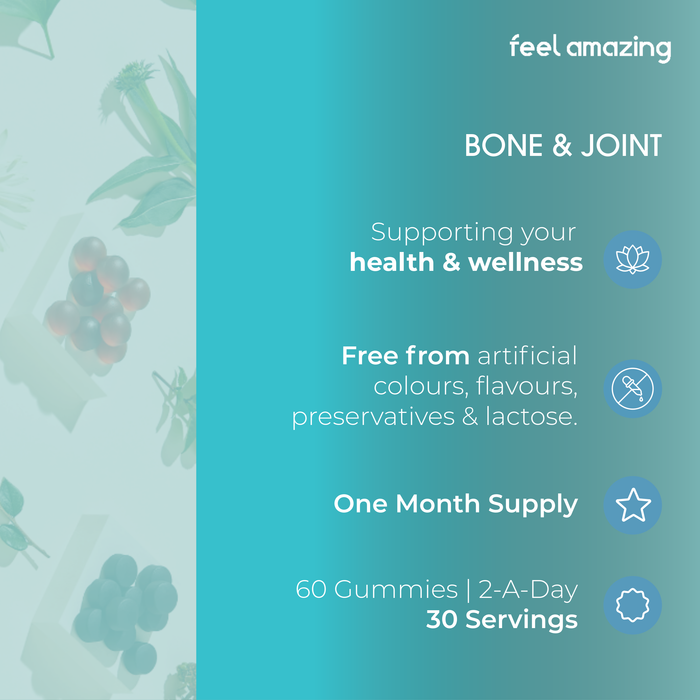Oceans Alive Feel Amazing Bone & Joint Complex | 60 Gummies | Pouch