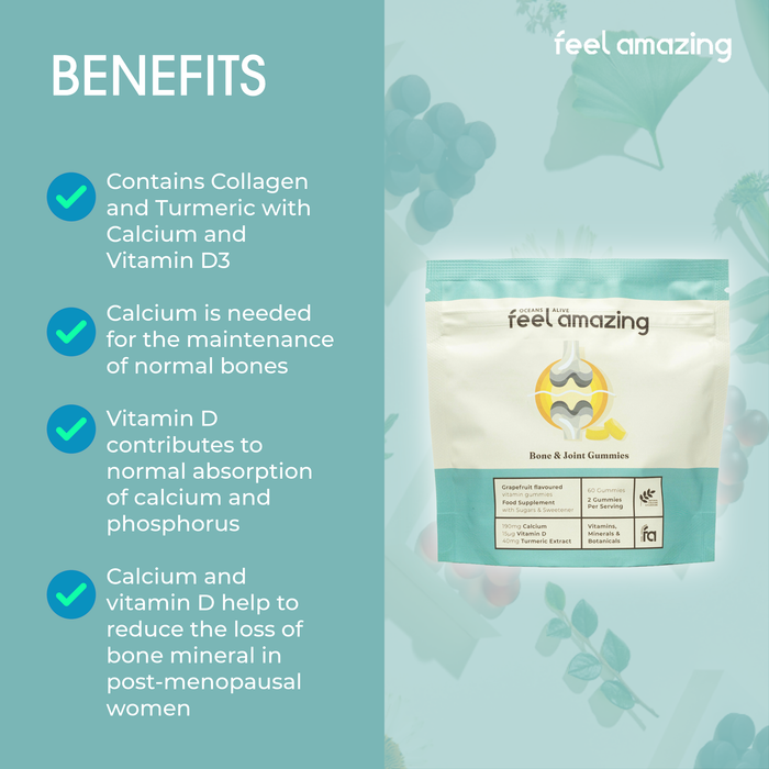 Oceans Alive Feel Amazing Bone & Joint Complex | 60 Gummies | Pouch