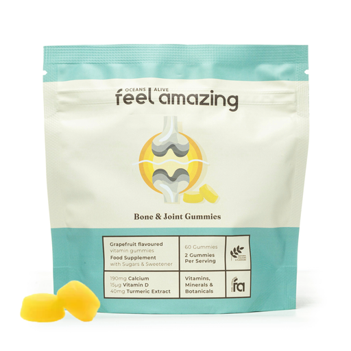 Oceans Alive Feel Amazing Bone & Joint Complex | 60 Gummies | Pouch