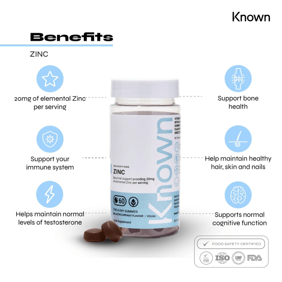 Oceans Alive Known Nutrition Zinc Vegan Gummies
