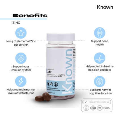Oceans Alive Known Nutrition Zinc Vegan Gummies
