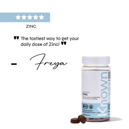 Oceans Alive Known Nutrition Zinc Vegan Gummies