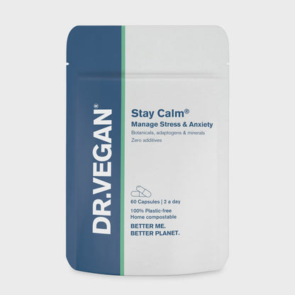 DR.VEGAN Stay Calm Destress Supplement | 60 Capsules