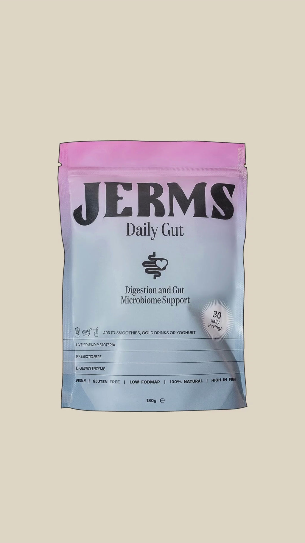 JERMS Daily Gut probiotics benefits