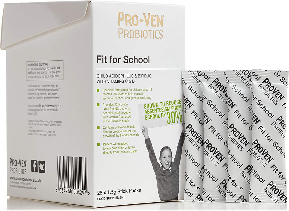 Pro-Ven Probiotics Pro-Ven Probiotics Fit For School Friendly Bacteria with Vit C & D for Children | 28 Sachets