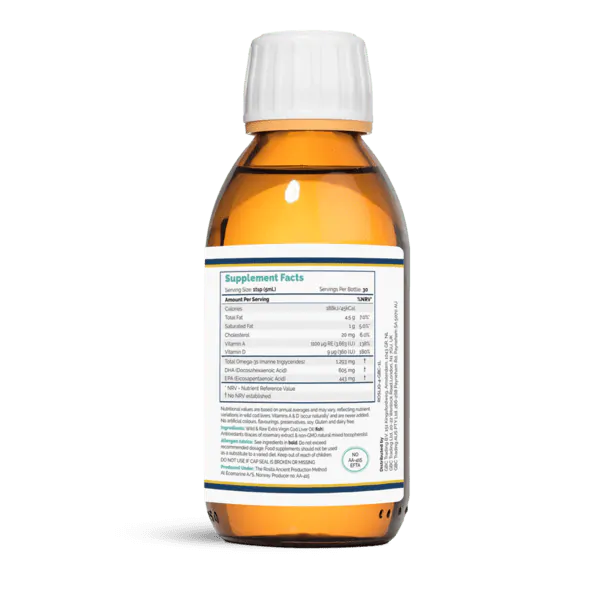 Rosita Extra Virgin Cod Liver Oil Single Unit Rosita Extra Virgin Cod Liver Oil (EVCLO) | 150ml