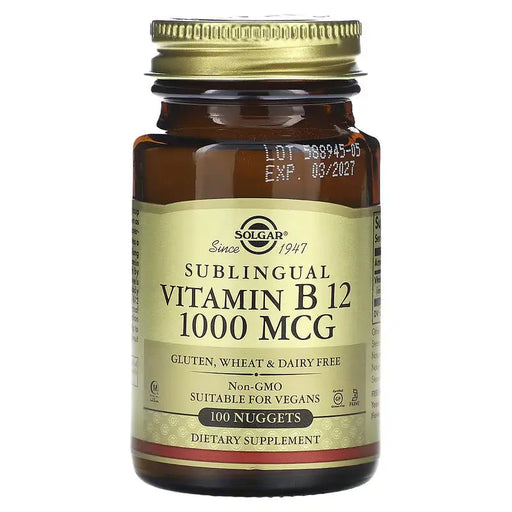 Solgar Single Unit Solgar Vitamin B12 1000 µg | 100 Nuggets