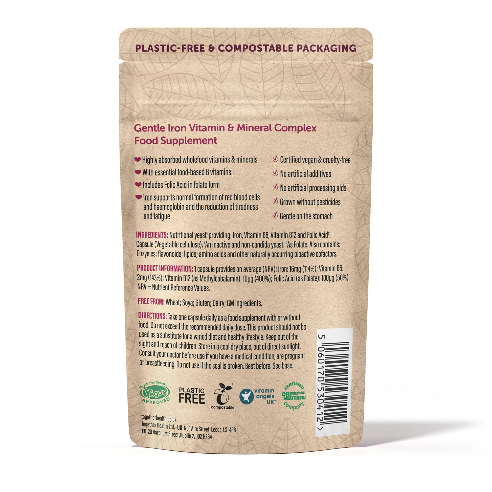 Together Health Together Health Gentle Iron Vitamin & Mineral Complex | 30 Capsules