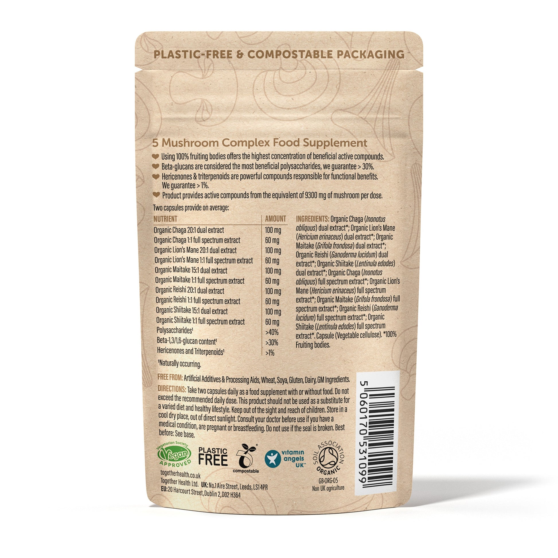 Together Health Together Health Organic 5 Mushroom Complex | 60 Capsules