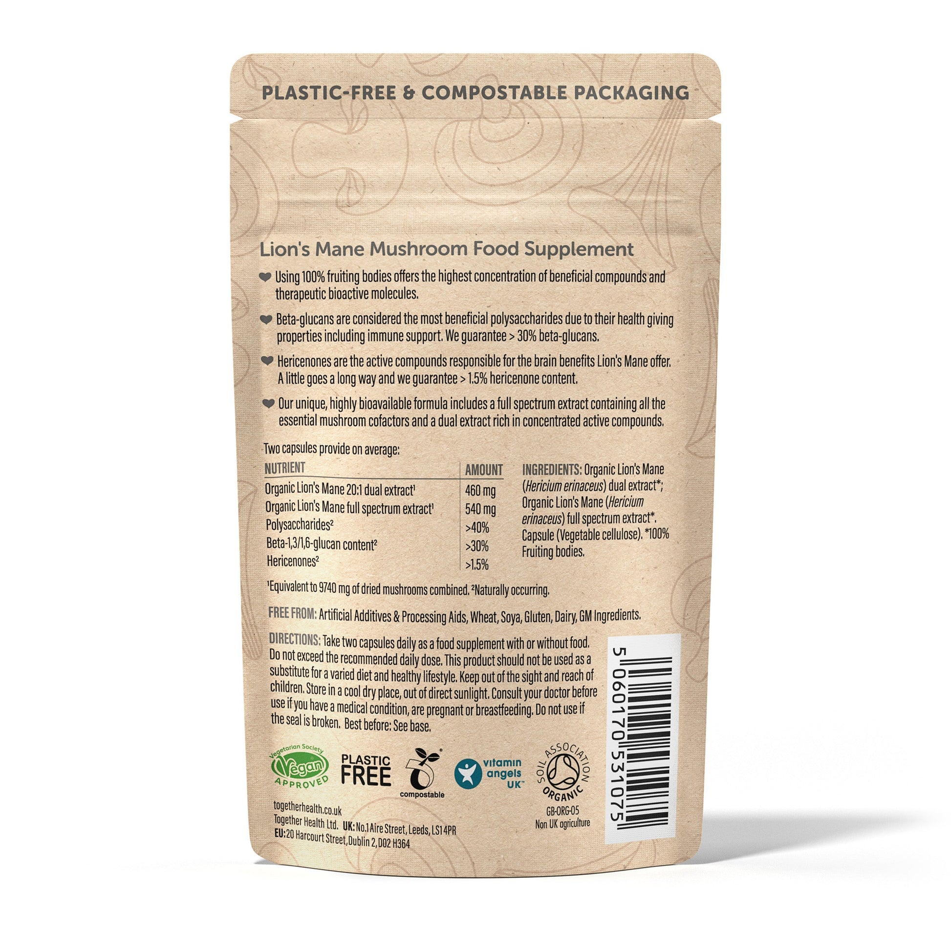 Together Health Together Health Organic Lion's Mane Mushroom | 60 Capsules