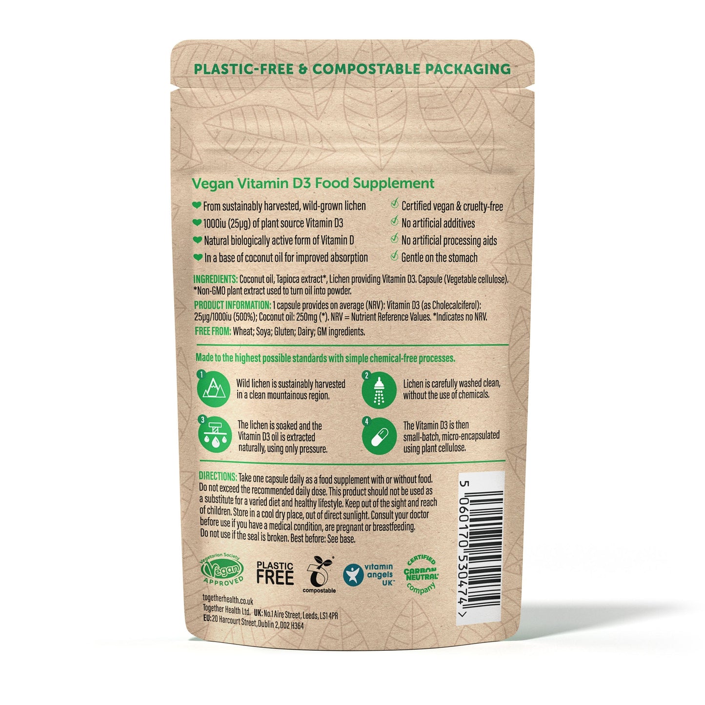 Together Health Together Health Vegan Vitamin D3  | 30 Capsules