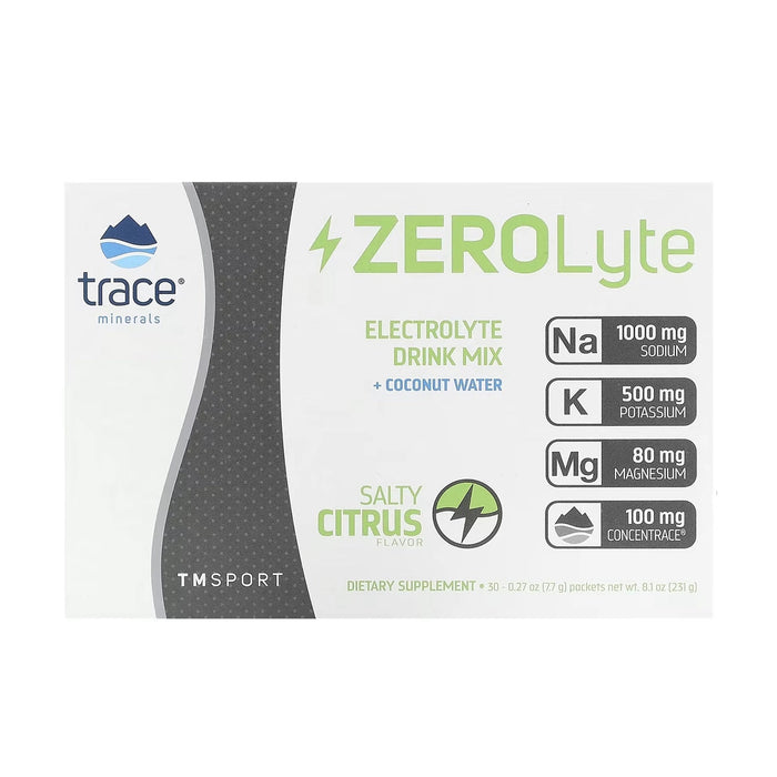 Trace Minerals Trace Minerals ZEROLyte Electrolyte Salty Citrus 30 packs