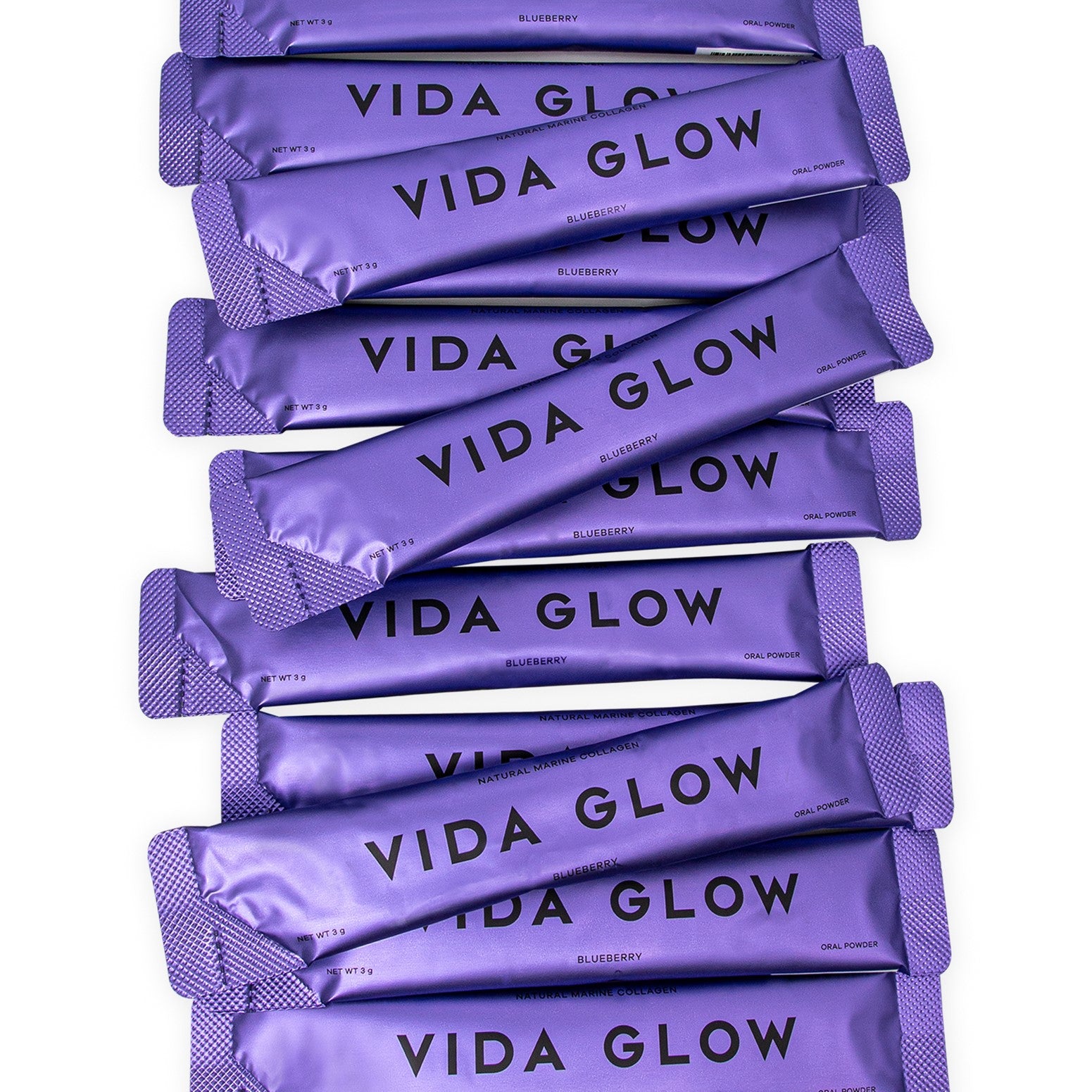Vida Glow Vida Glow Natural Marine | 30 Collagen Sachets | Blueberry