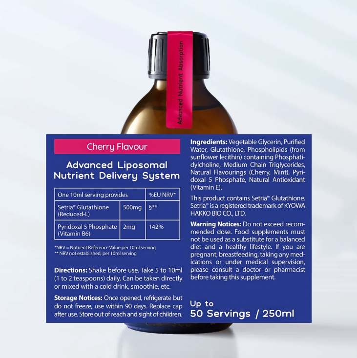 Well Actually Liposomal Glutathione Well Actually Liposomal Liquid L-Glutathione | Cherry | 250ml