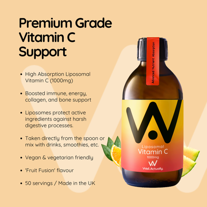 Well Actually Liposomal Vitamin C Well Actually Liposomal Vitamin C | 250ml