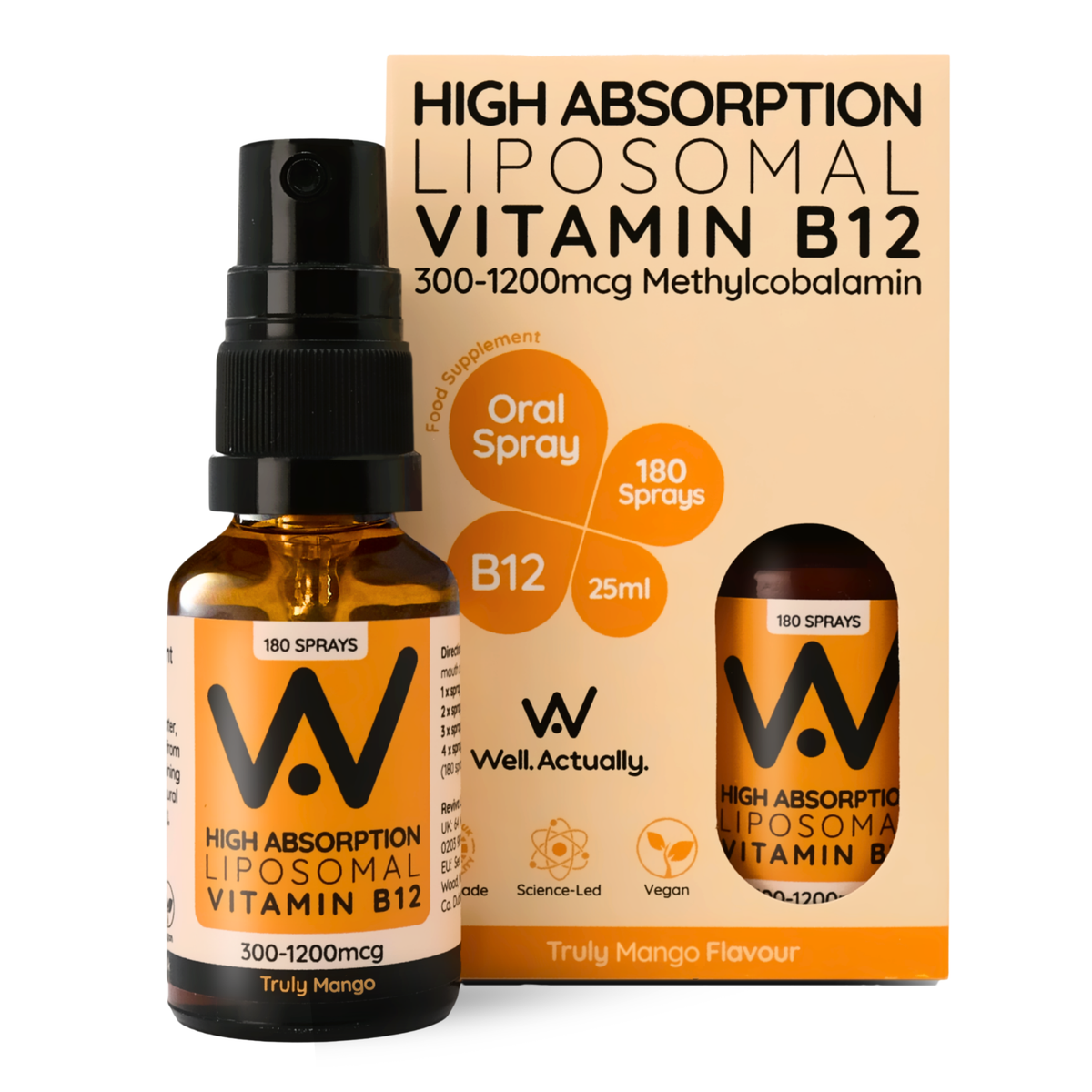 Liposomal Vitamin B12 Oral Spray Truly Mango