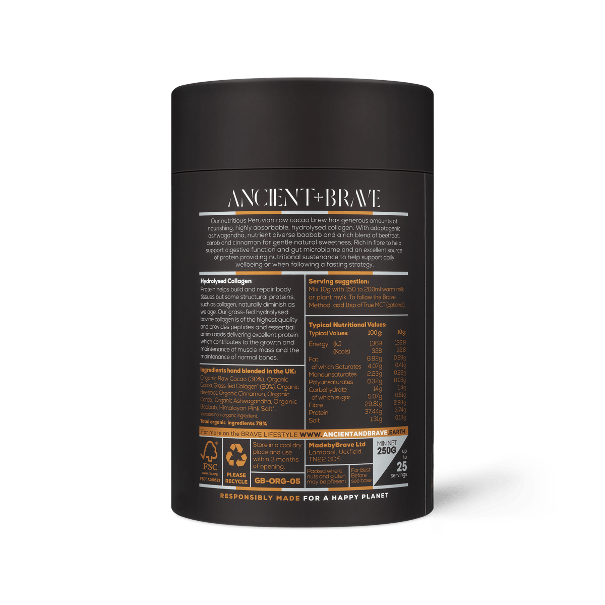 Ancient + Brave Ancient + Brave Cacao + Collagen | 250g
