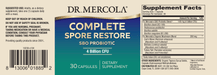 Dr Mercola Complete Spore Restore Dr Mercola Complete Spore Restore