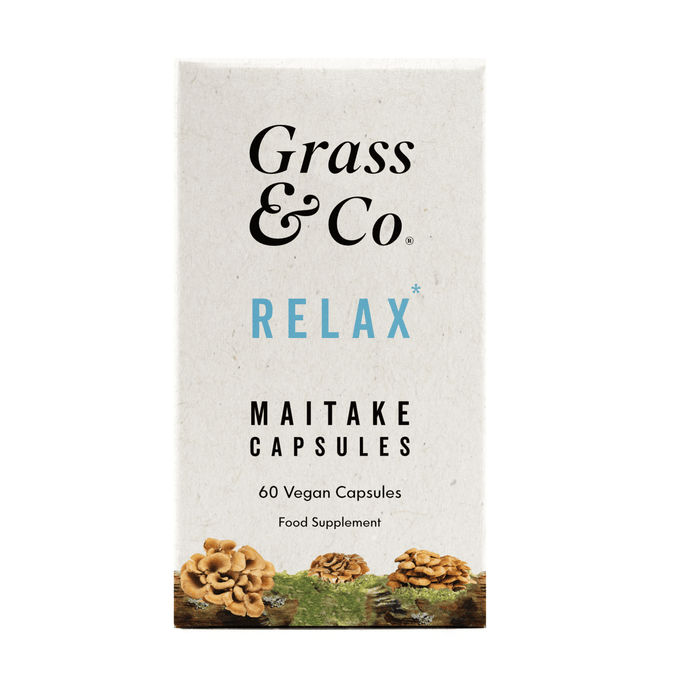 Grass & Co Mushrooms Mushrooms Grass & Co. RELAX Cordyceps Mushrooms with Ashwagandha + Magnesium | 60 Vegan Capsules