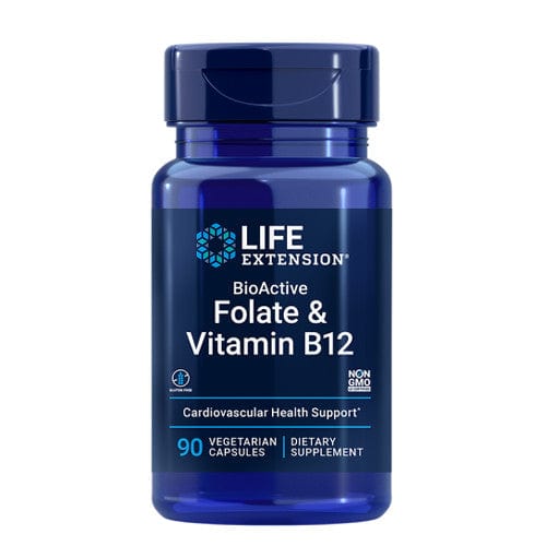 Life Extension Folate Life Extension BioActive Folate & Vitamin B12 | 90 Capsules