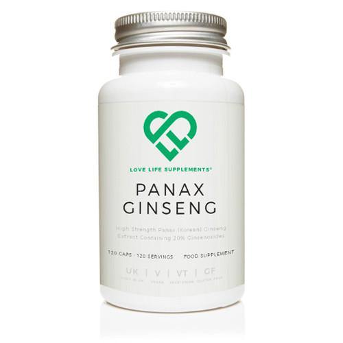 Panax Ginseng | Love Life Supplements | 120 Capsules - Oceans Alive Health