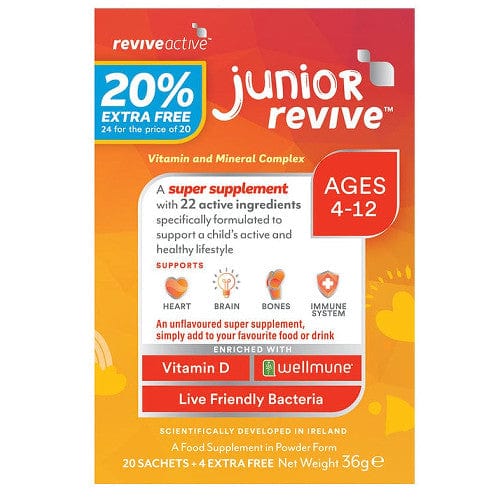 Revive Active Personal Care Junior Revive Active | 20 Sachets + 20% EXTRA FREE