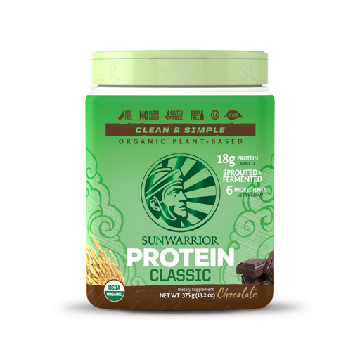 Sunwarrior Protein Powder 375g / Chocolate Sunwarrior Classic Organic Protein